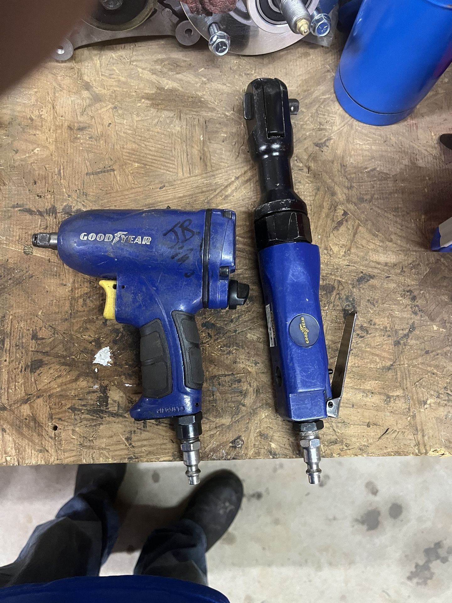 3/8 Drive Goodyear Impact Gun!! And A 3/8 Drive Air Ratchet By Goodyear Both Fairly New!!