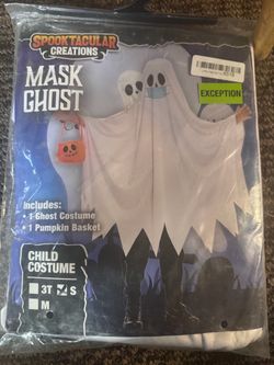 Mask Ghost Child Costume