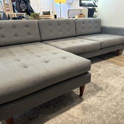 Joybird Eliot Sectional Sofa - Essence ash