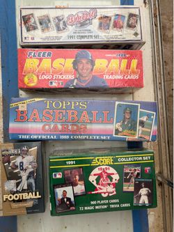 Baseball and football cards
