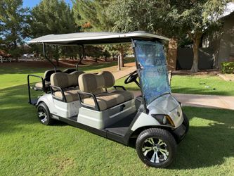 Gas Yamaha Quiet Tech EFI 6 Seat 23+MPH Golf Cart