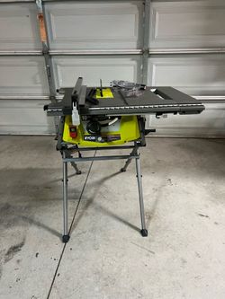 RYOBI 15 Amp 10 in. Expanded Capacity Portable Corded Table Saw With Stand