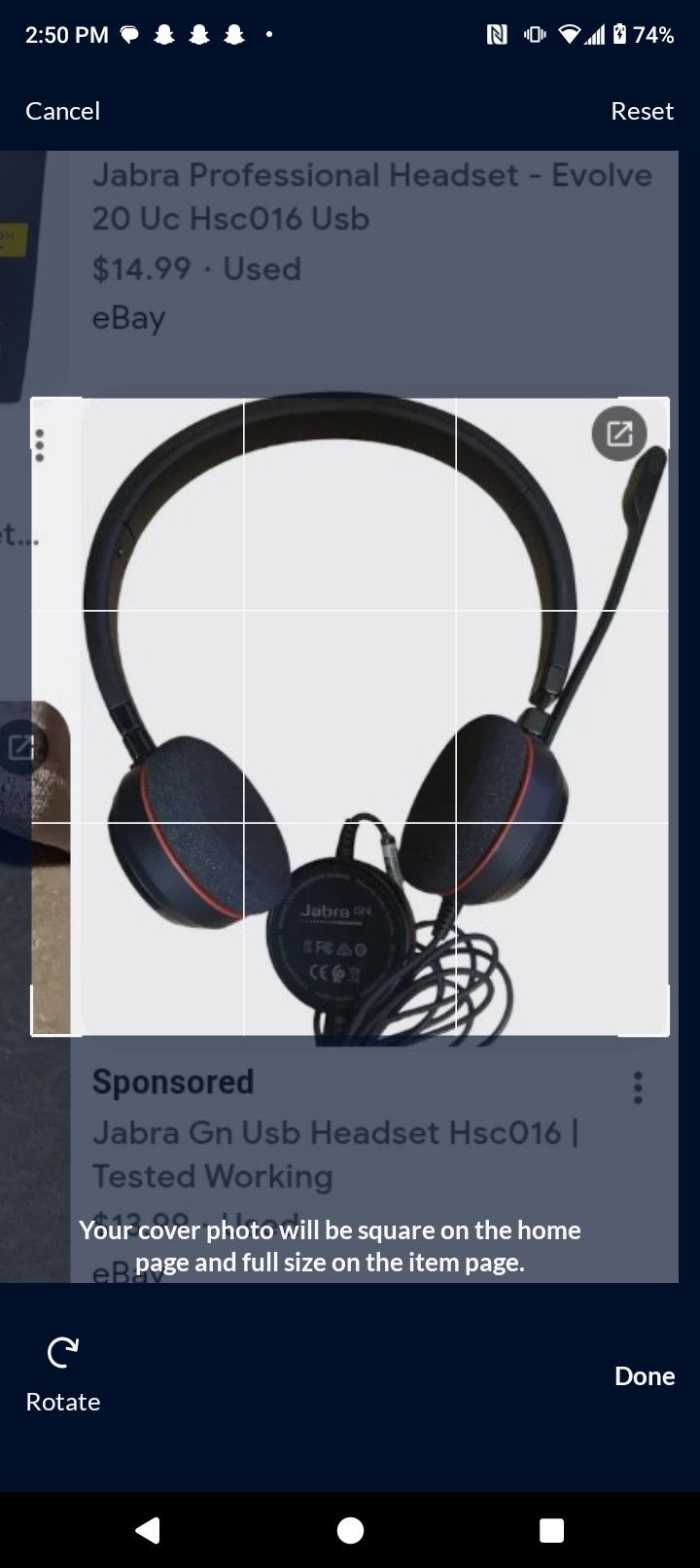 Jabra Headphones Wired Professional New In Box Evolve 20