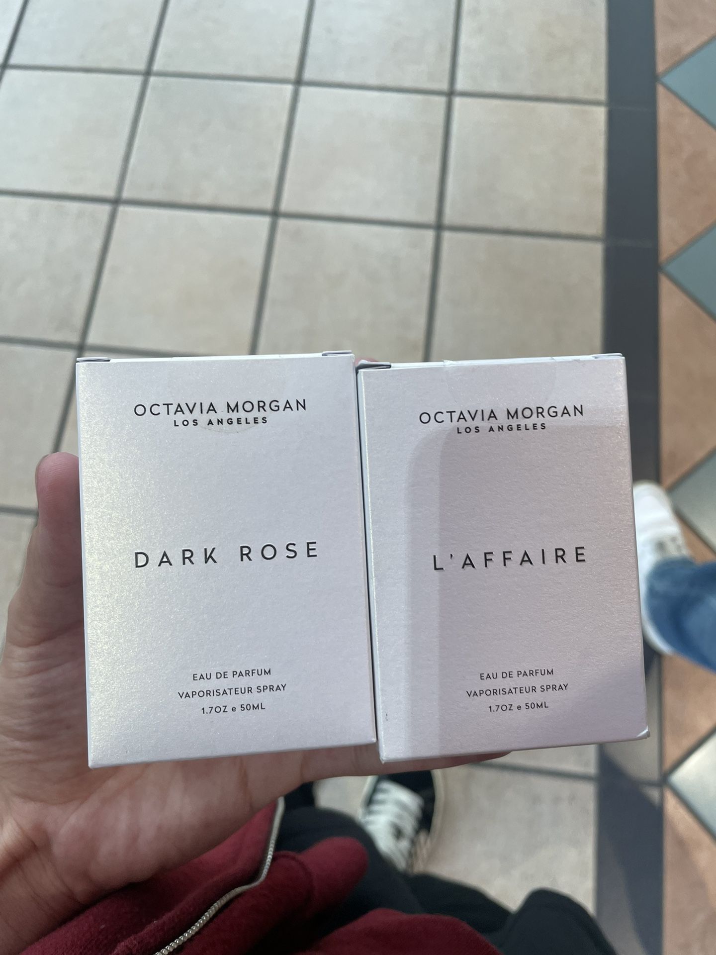 OCTAVIA MORGAN LOS ANGELES DARK ROSE (2x) EDP 1.7 Oz NEW SEALED