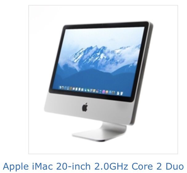 IMac W/ cordless mighty mouse and keyboard