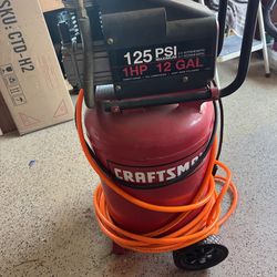 Craftsman 125 PSI 1HP 12GAL air compressor