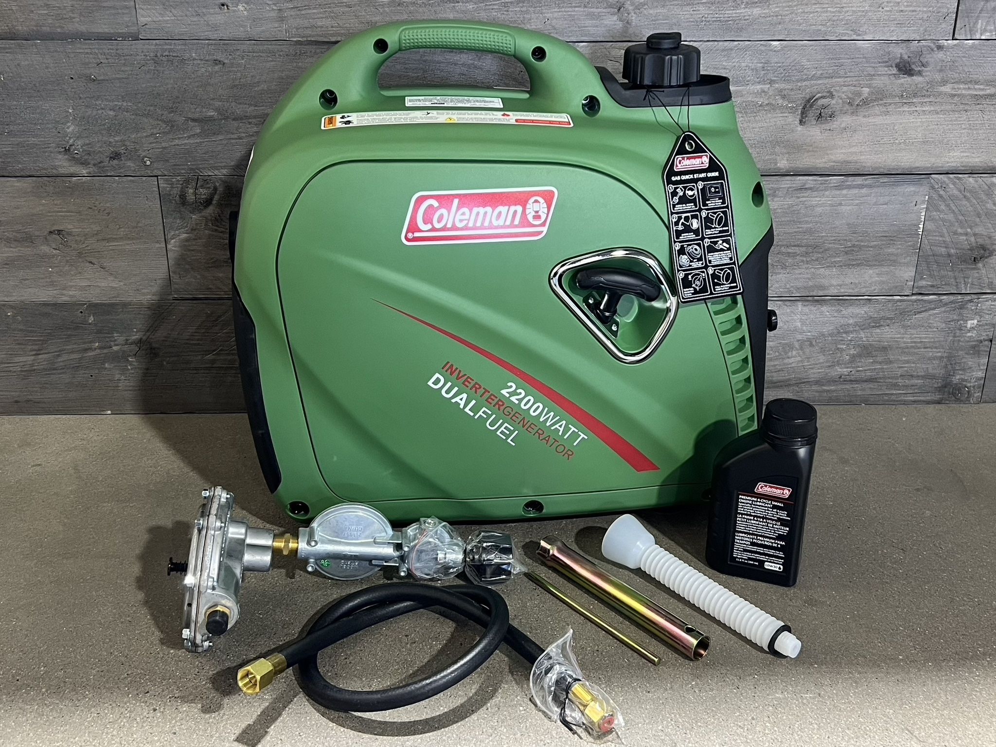 Coleman Quiet Dual Fuel Generator 2200 Watts 