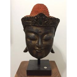Buddha Head Art Decor (Handmade from Indonesia)