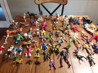 Wind up toys along with figures