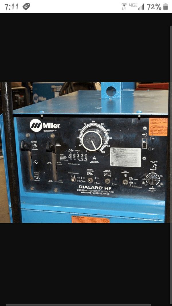 Tig welder high frequency AcDc Miller dialarc 300 tìg