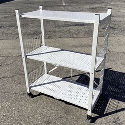 28x12x34 Metal rolling cart