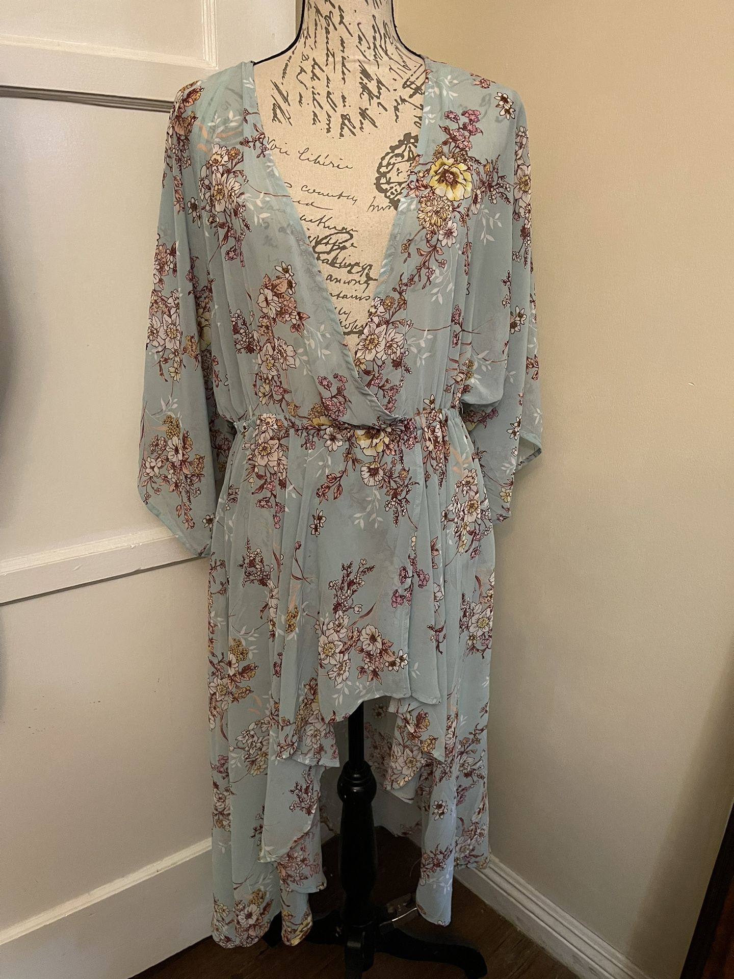 L.I.F.E Love Is For Eternity Sheer Dress Large