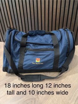 Medium All Purpose Duffle Bag;18” Long, 12” Tall, 10” Wide