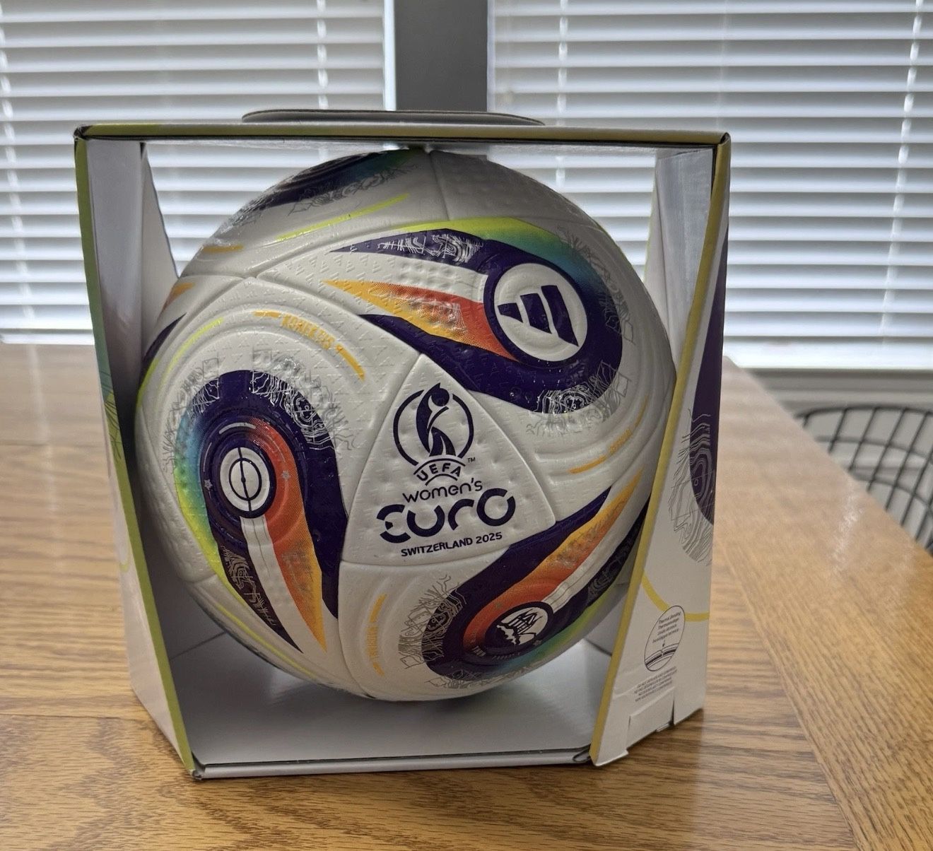 adidas Switzerland Women Euro 2025 Pro Official Ball Soccer Futbol JH1261 Size 5