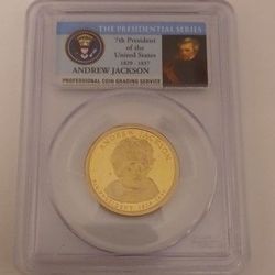Andrew Jackson Dollar Coin PR 69 DCAM 