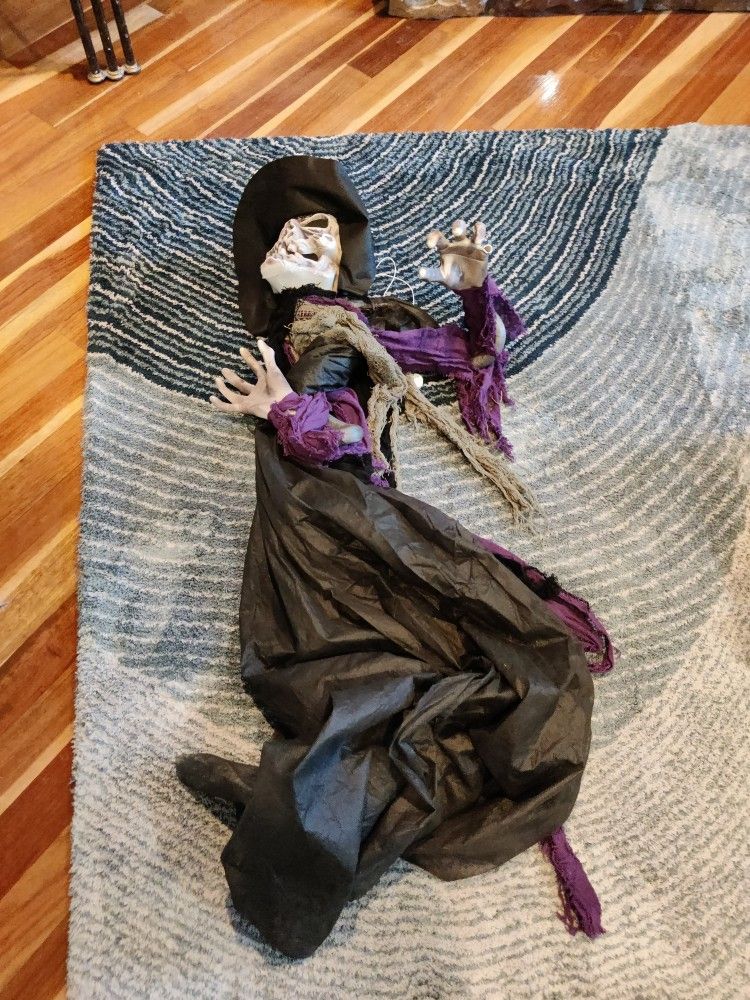 Halloween vintage Hanging Grim Reaper Skeleton