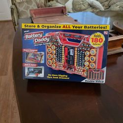 Brand New Battery Daddy Storage Organizer with Tester