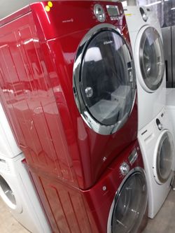 Electrolux red stackable front load washer and dryer set - Free delivery