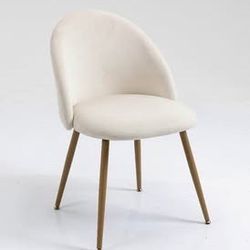 NEW IN BOX Creamy White Modern Accent Desk Chair