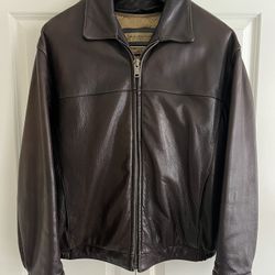 Men’s Leather Bomber Jacket