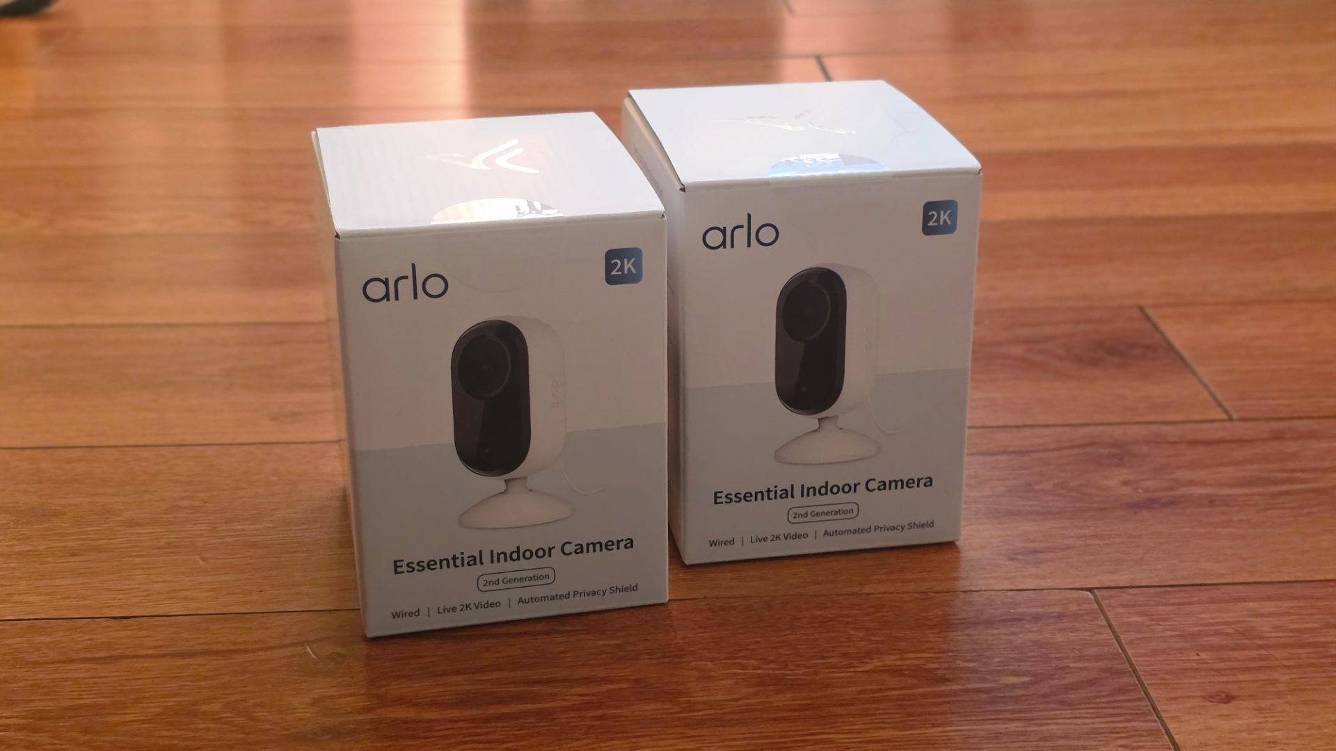 Two Arlo Essential Indoor Cameras 2nd Gen 2K