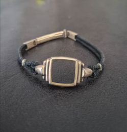 Very Rare Gemex Ladies 18k White Gold Cord Watch Band