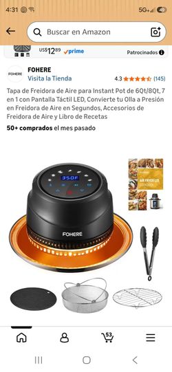 Tapa de freidora de aire