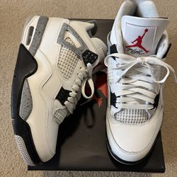 Air Jordan 4 Retro 'White Cement' (2025) Size 10