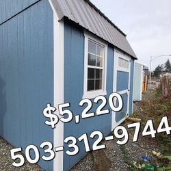 10x12 Lofted barn $5,220 + Tax Full cash price 