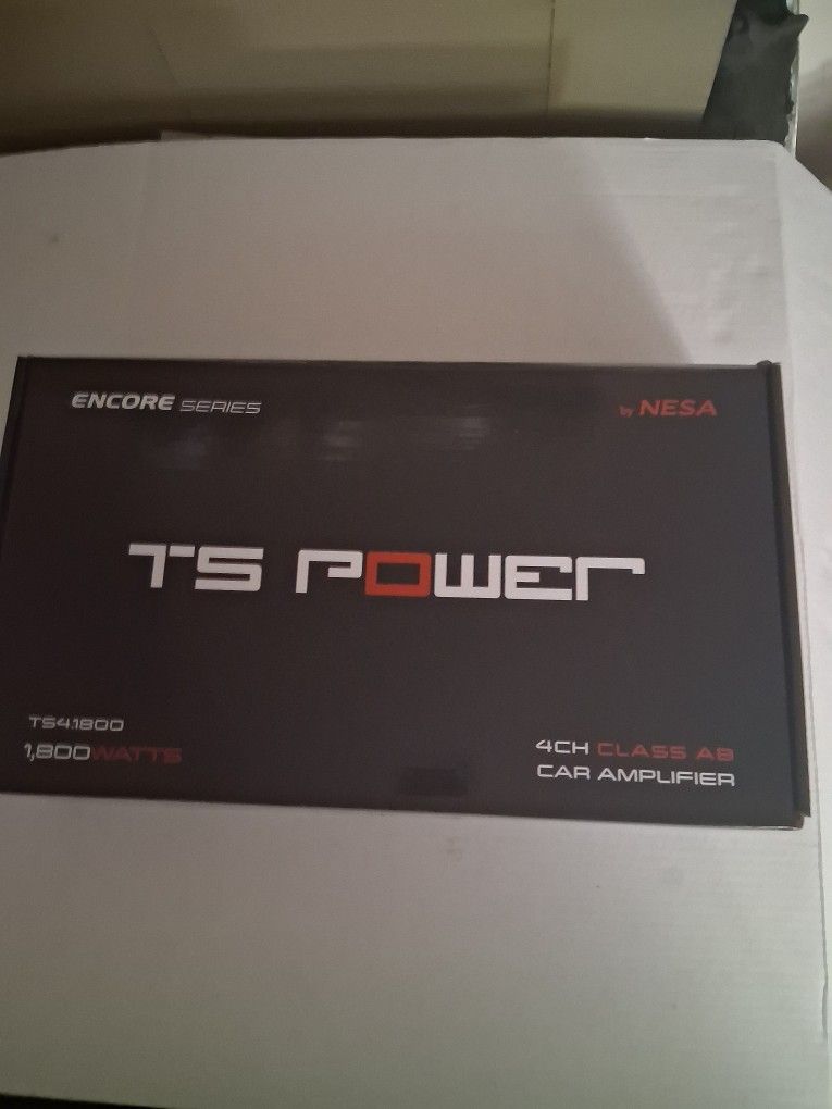 TS Power 4 Channel 1800 Watts Amp New In The Box