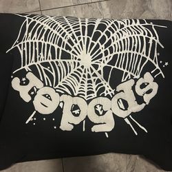 Black and white sp5der hoodie