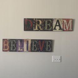Pier 1 Imports Wooden Wall Art set 
