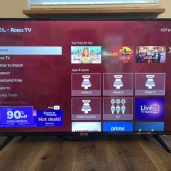 50” TCL Smart Roku 4K HDR TV Negotiable OBO 