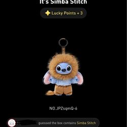Stitch Adventure Series plush SIMBA