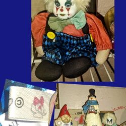 Vintage Porcelain Clown 
