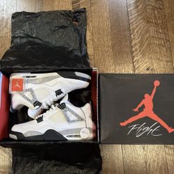 Size 12 - Jordan 4 Retro OG Mid White Cement