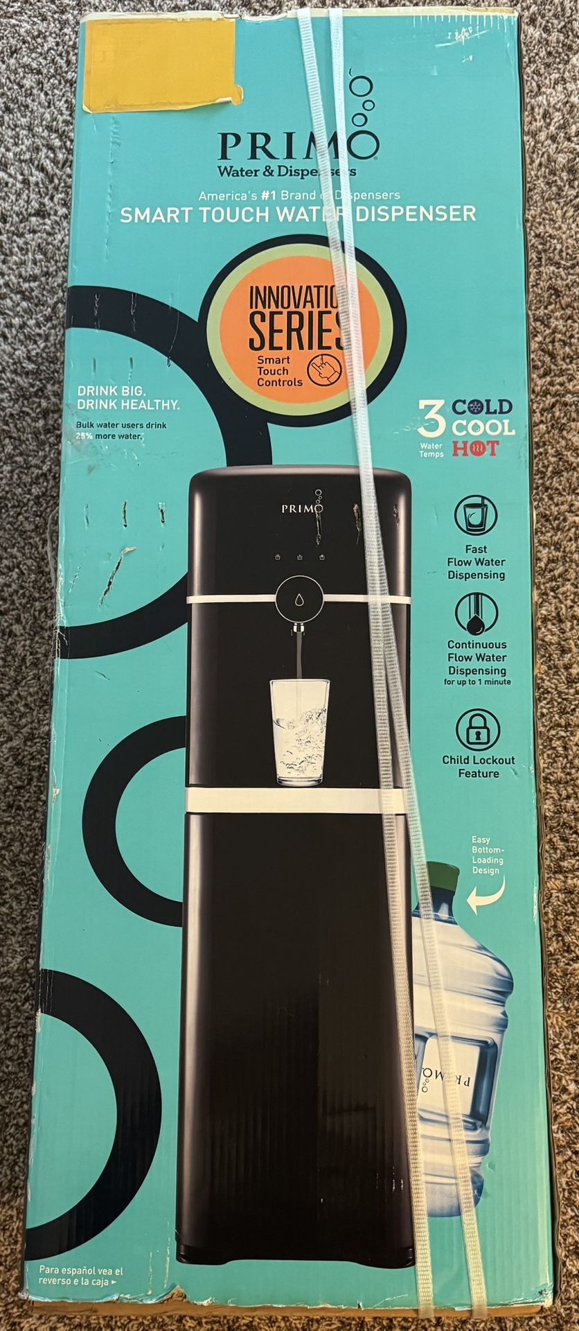 Primo Water® Bottom Loading ProPlus 3 Temp Water Dispenser with Smart Touch Technology