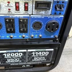 12000w Dual Fuel Generator 