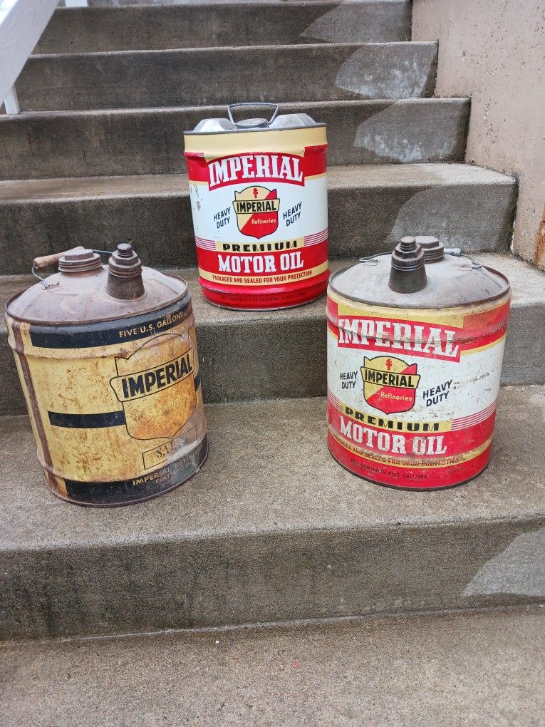 Collectible IMPERIAL gas cans