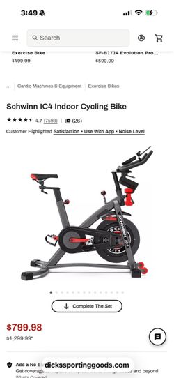 Schwinn IC 4 cycle bike