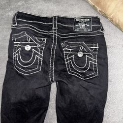 True Religion Mid Rise Super Skinny Pants