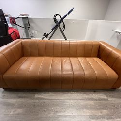 Full-Grain Genuine Italian Sofa—$1200!