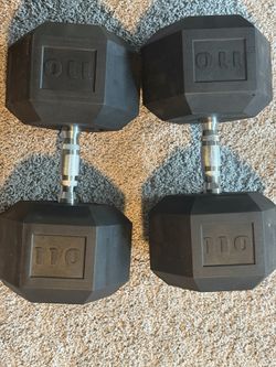 110 Pound Dumbbell Set