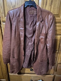 Bertoni leather blazer
