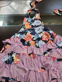 Ruffled Halter Dress For Girls