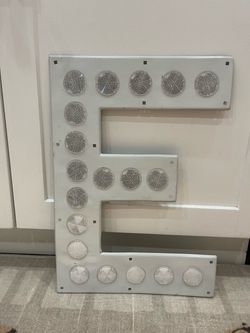 Vintage Aluminum Initial E