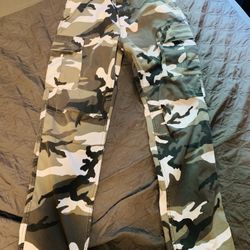 Black/White Camo Cargo Pants (Negotiable)