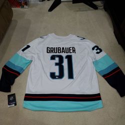 Philipp Grubauer Seattle Kraken, Fanatics Autograph Jersey