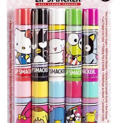 Lip Smacker Sanrio Hello Kitty & Friends Pack - 10 Moisturizing Lip Balms, Hydrating & Protecting - Cruelty-Free