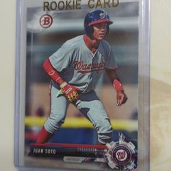 2017 Bowman Draft Juan Soto Rookie Card Yankees